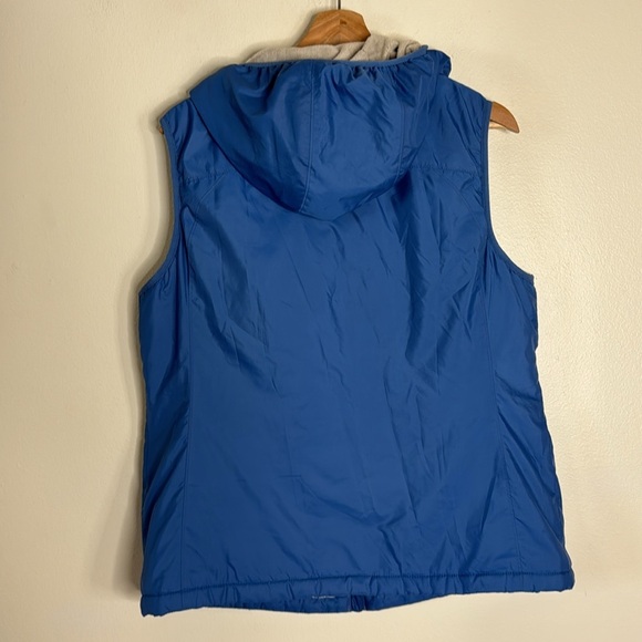 L.L. bean ladies navy blue vest fall winter soft cozy size Large lined cute - Picture 13 of 14